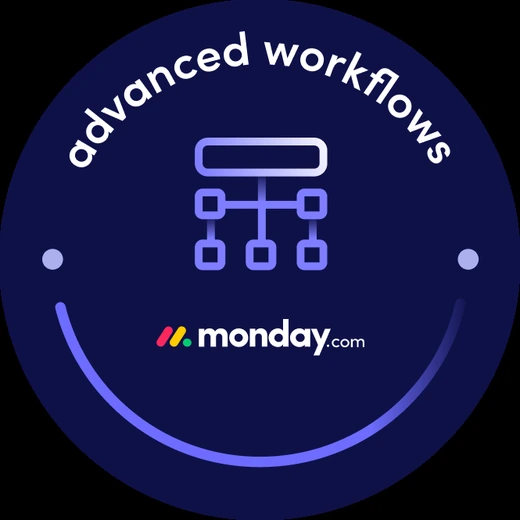 monday.com Advanced Workflows badge